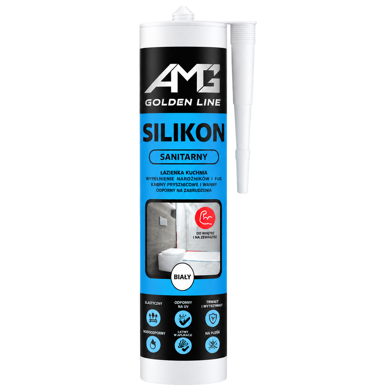 SILIKON SANITARNY AMG - BIAŁY 280ML