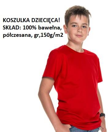 KOSZULKA PROMOSTARS STANDARD KID CZERWONA 30 R 122