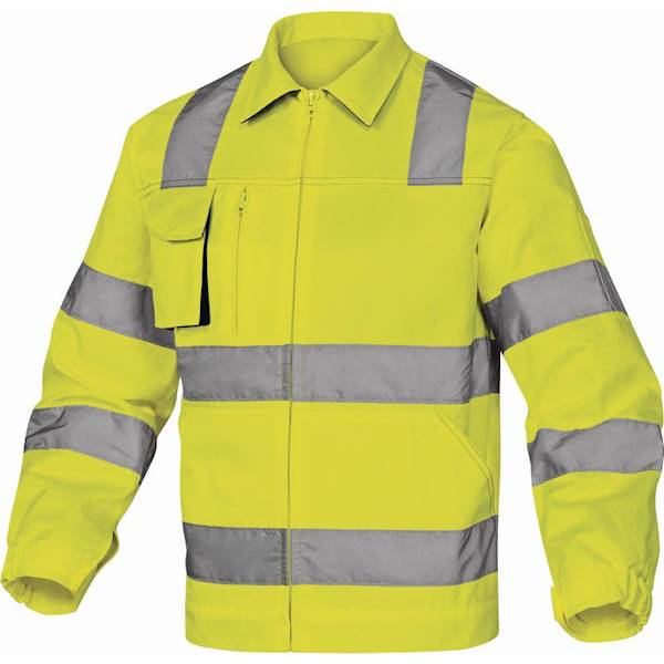 BLUZA MACH2 ŻÓŁTA FLUORO/SZARA DELTA PLUS 