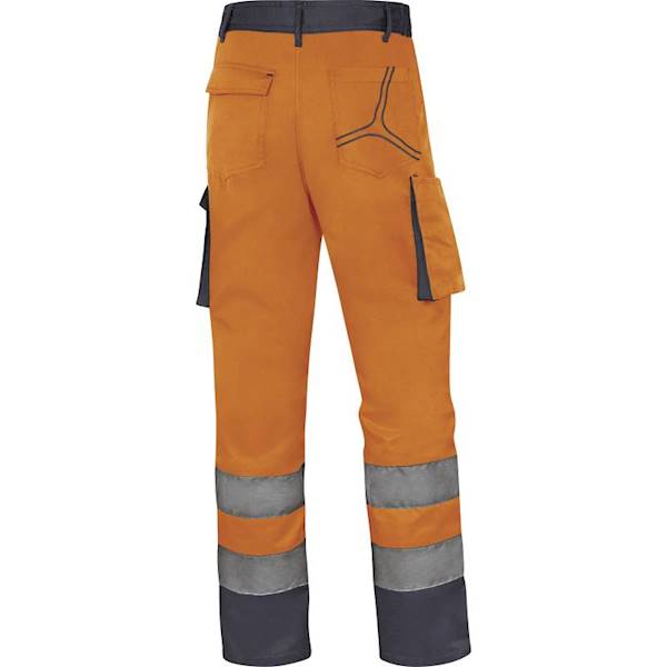 SPODNIE DELTA PLUS OSTRZEGAWCZE MACH2 POMARAŃCZ  M