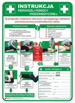INSTRUKCJA PIERWSZEJ POMOCY PRZEDMEDYCZNEJ OBRAZ 