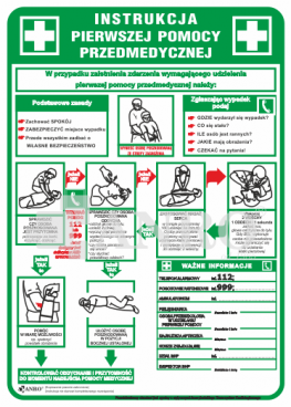 INSTRUKCJA PIERWSZEJ POMOCY PRZEDMEDYCZNEJ PLEKSI