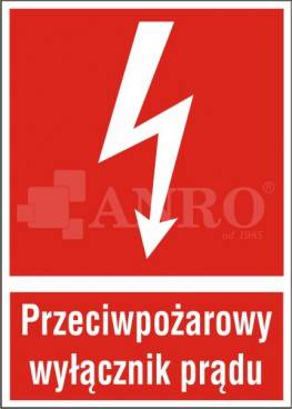NAKLEJKA PRZECIWPOŻ. WYŁ. 200X300 31P/C1/FS
