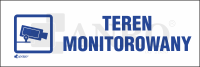 NAKLEJKA TEREN MONITOROWANY ANRO 100X300 119/D/F