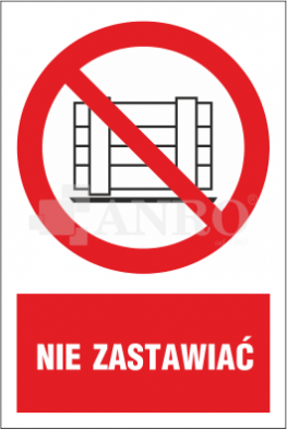 NIE ZASTAWIAĆ ANRO PLEKSI 200X300 IP/023/1/C1/P