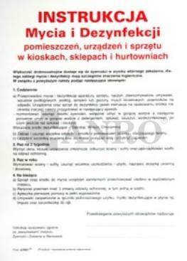INSTRUKCJA MYCIA I DEZYNFEKCJI POMIESZCZEŃ PLEKSI 