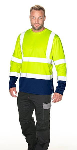KOSZULKA MARK DŁUGI RĘKAW HI-VIS ŻÓŁTA ROZM M