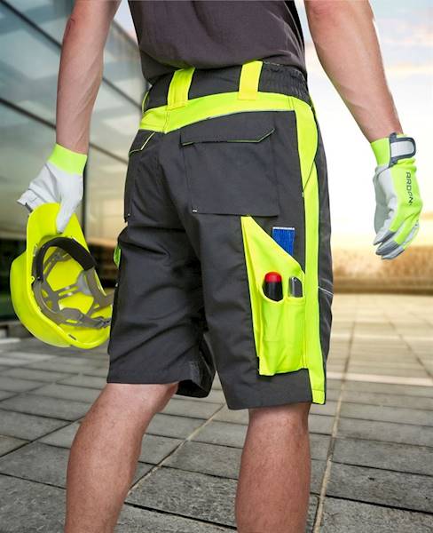 KRÓTKIE SPODNIE ARDON NEON ŻÓŁTE ROZM 62