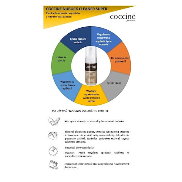 PIANKA DO OBUWIA NUBUKU COCCINE SUPER 100 ML