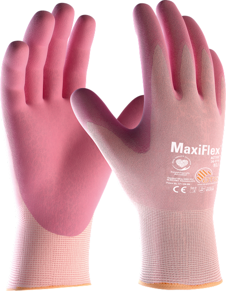 RĘKAWICE ATG MAXIFLEX ACTIVE RÓŻOWE 8