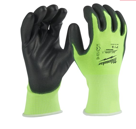 RĘKAWICE MILWAUKEE HI-VIS CUT A  ROZ 9