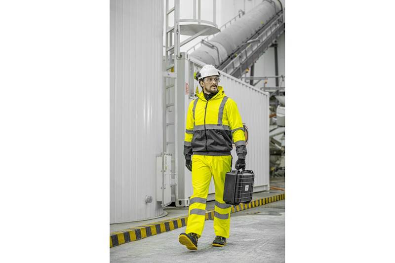 KURTKA HOGERT PRZECIWDESZCZOWA HI-VIS ŻÓŁ NIMS S