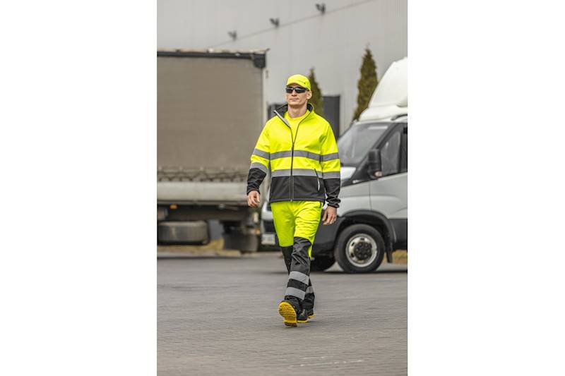 SOFTSHELL HOGERT ODBLASKOWY HI-VIS ŻÓŁTY EXTER 2XL