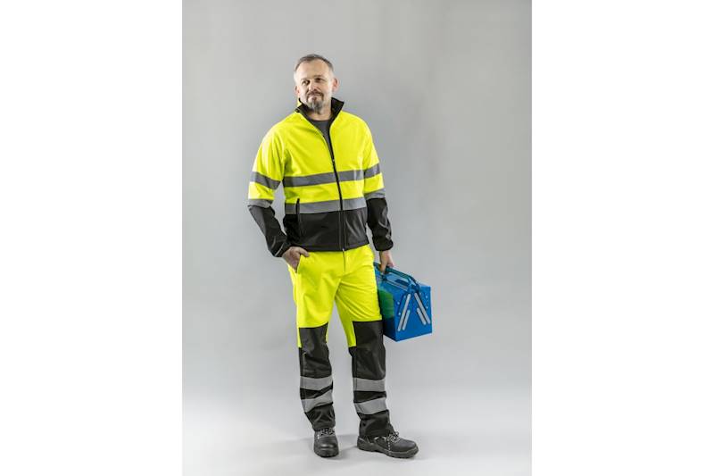 SOFTSHELL HOGERT ODBLASKOWY HI-VIS ŻÓŁTY EXTER L