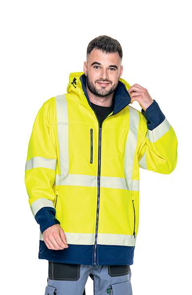 SOFTSHELL MARK HI-VIS PRINT ŻÓŁTY ROZM L