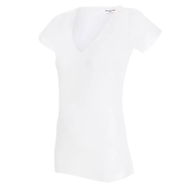 KOSZULKA PROMOSTARS V-NECK DAMSKA BIAŁA 20 R.2XL