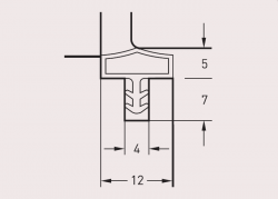 USZCZELKA S 7292 CZARNA