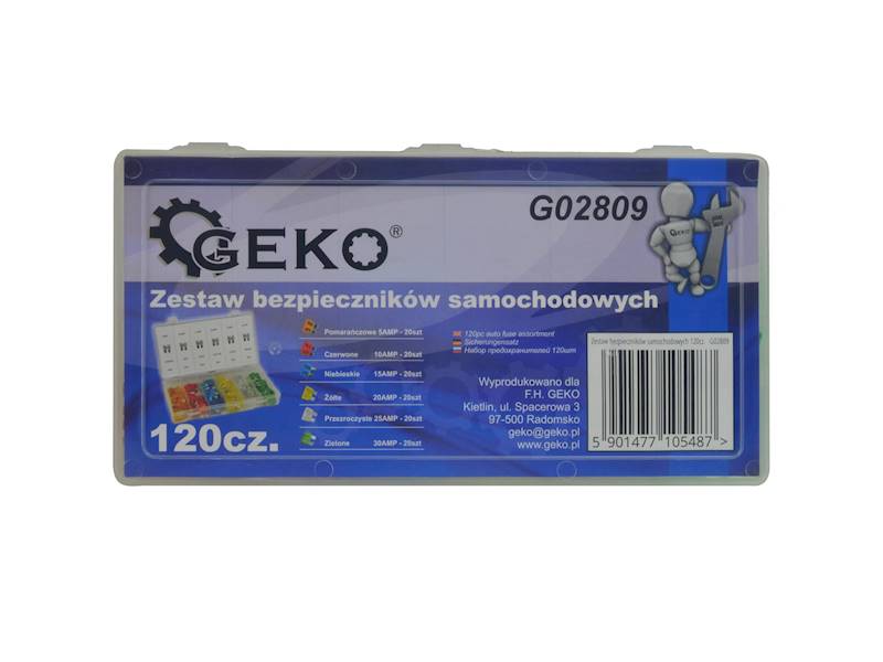 BEZPIECZNIKI SAMOCHODOWE STANDARD ZESTAW G02809
