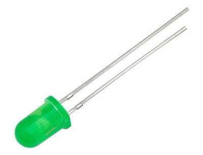 DIODA LED 5mm GREEN x50 szt.