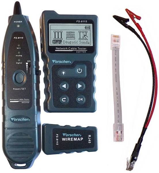 TESTER LAN I SZUKACZ PRZEWODÓW FORSCHER FS8115