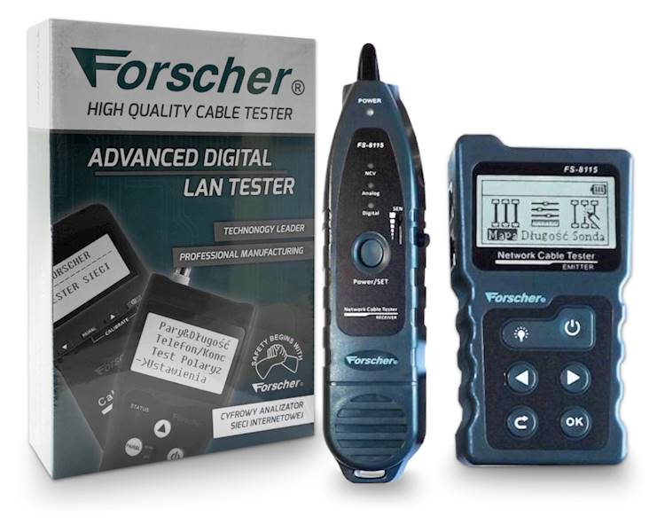 TESTER LAN I SZUKACZ PRZEWODÓW FORSCHER FS8115