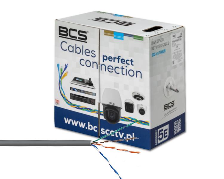 KABEL SKRĘTKA UTP BCS-U/UTP-CAT5E-LSOH 305m