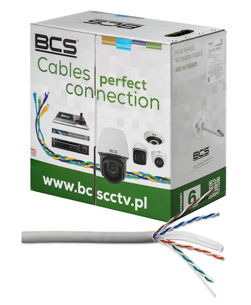 KABEL SKRĘTKA UTP BCS-U/UTP-CAT6-PVC 305m