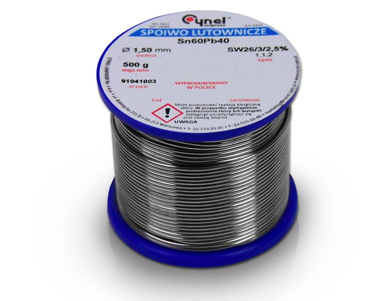 CYNA 500g 1,5 mm Cynel Sn60Pb40 SW26