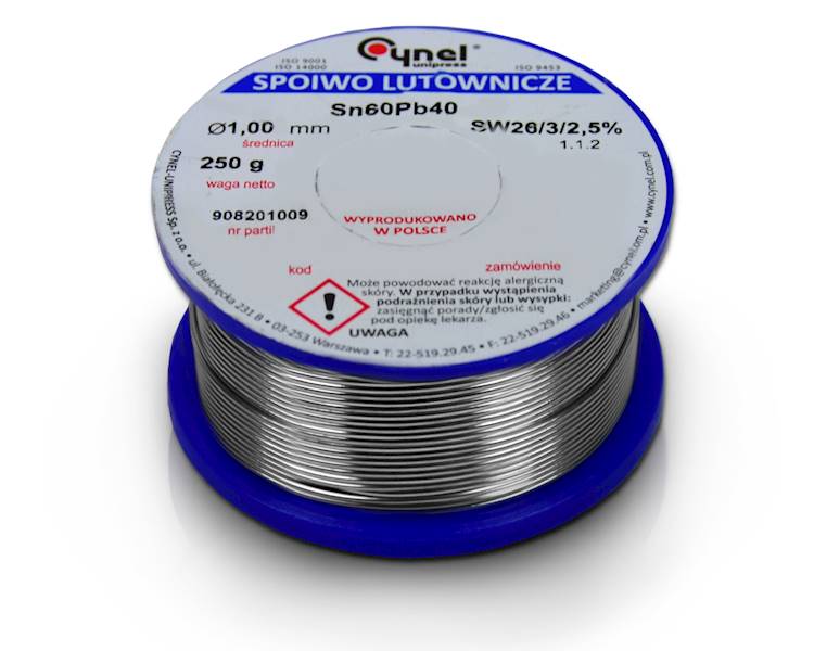CYNA 250g 1 mm Cynel Sn60Pb40 SW26