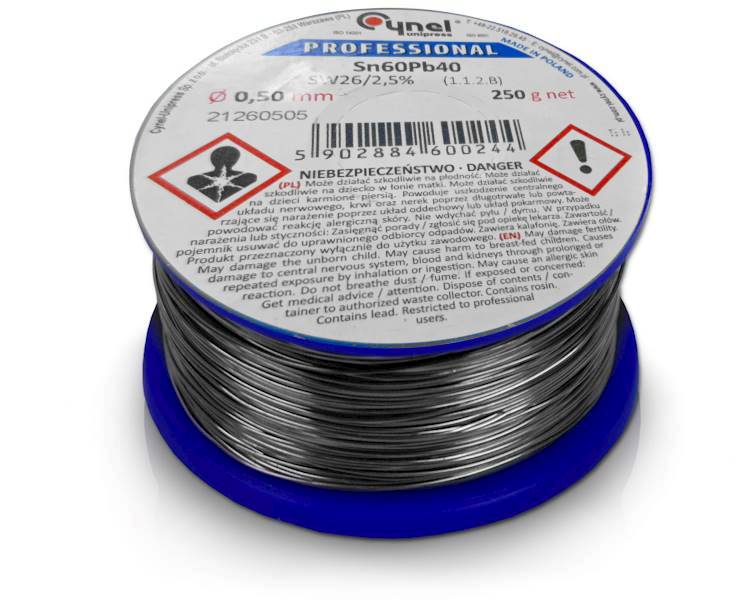 CYNA 250g 0,50 mm Cynel Sn60Pb40 SW26