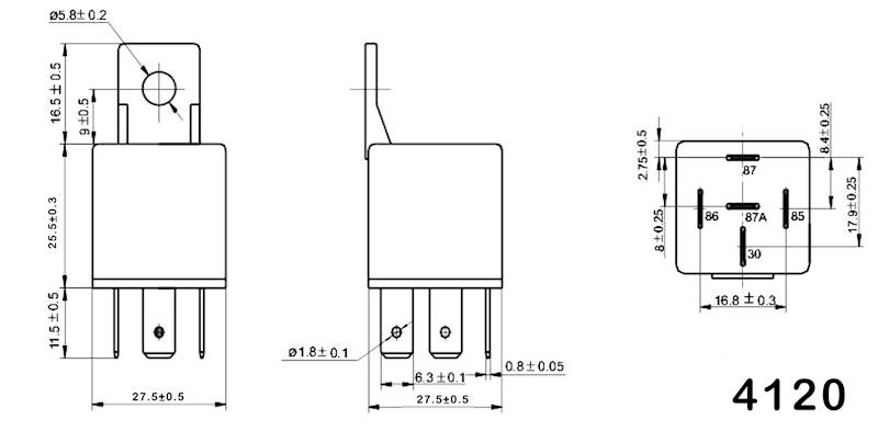 PRZEKAŹNIK SAMOCHODOWY CARPROPTECT 12V/30A