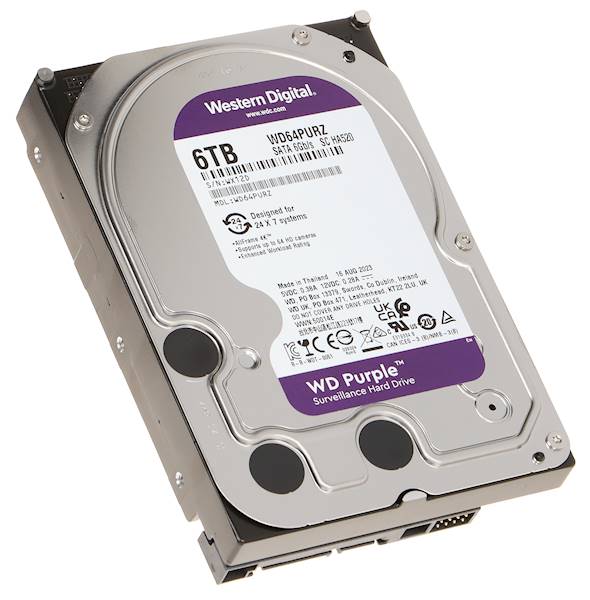 Dysk HDD WD Purple WD64PURZ 6TB/SATA