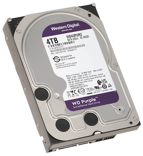 Dysk HDD WD Purple WD43PURZ 4TB/SATA