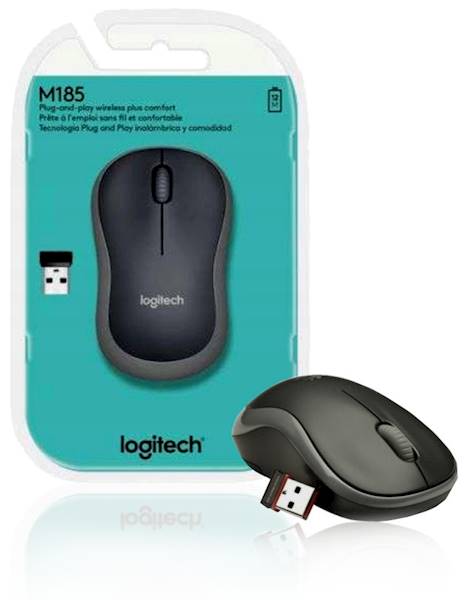 MYSZ BEZPRZEWODOWA LOGITECH M185 GREY