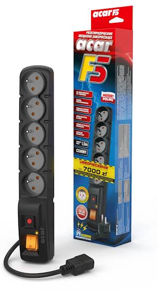 LISTWA ZASILAJĄCA ACAR F5 W0086 wtyczka IEC
