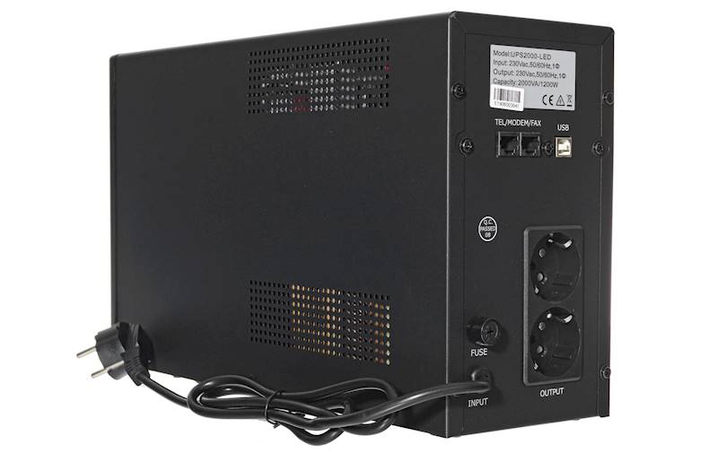 UPS ZASILACZ AWARYJNY UPS2000-T-LI LED