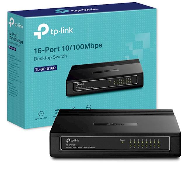 SWITCH TP-LINK SF1016D (16xLAN 100Mb/s)