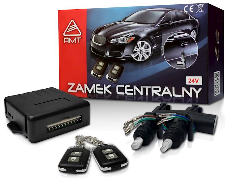 CENTRALNY ZAMEK 24V Z PILOTEM (2 DRZWI)