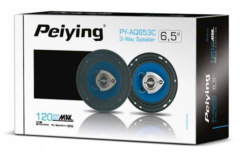 GŁOŚNIKI PEYING PY-AQ653C 6,5" 120W 2szt