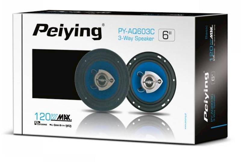 GŁOŚNIKI PEYING PY-AQ603C 6" 120W 2szt