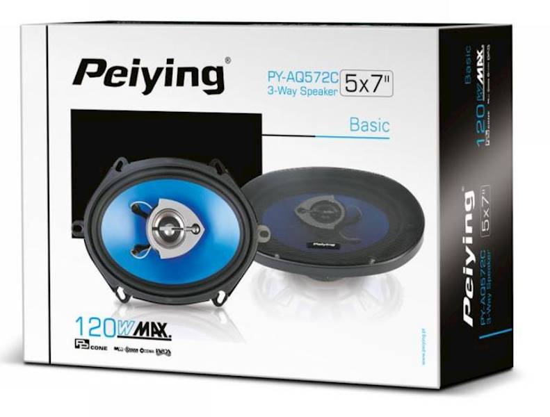 GŁOŚNIKI PEYING PY-AQ572C 5"x7" 120W 2szt