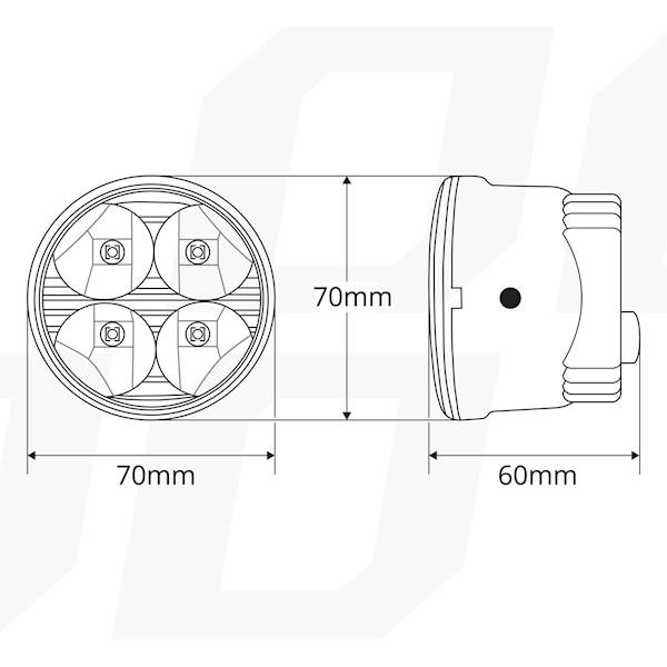 LAMPY ŚWIATŁA DZIENNE AMIO DRL 510HP 