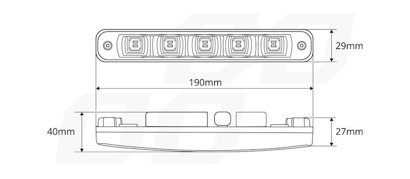 LAMPY ŚWIATŁA DZIENNE AMIO DRL 507 