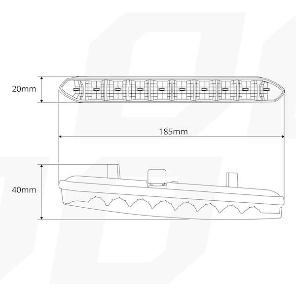 LAMPY ŚWIATŁA DZIENNE AMIO DRL 810A 