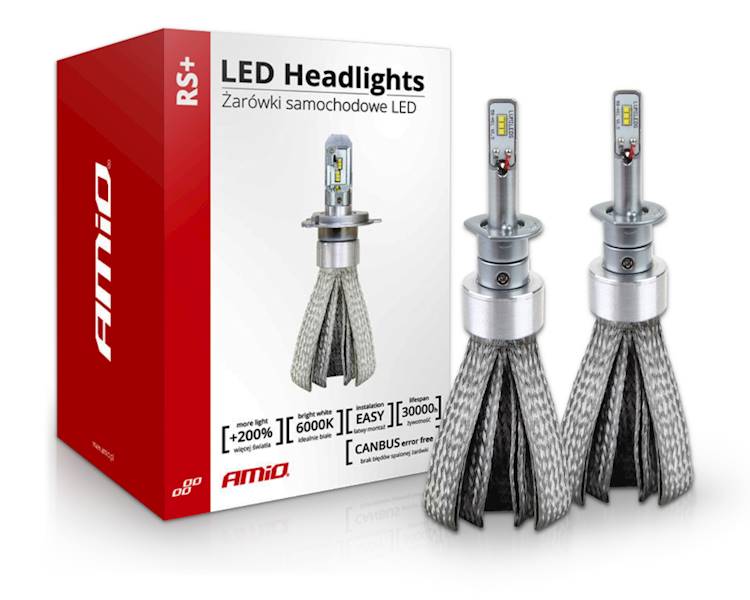 ŻARÓWKI LED H1 AMIO RS+ 01081
