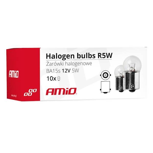 ŻARÓWKA R5W BA15s AMiO 01485 - 10SZT