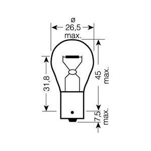 ŻARÓWKA PY21W BAY15s AMiO 01158 - 1szt KIERUNKI