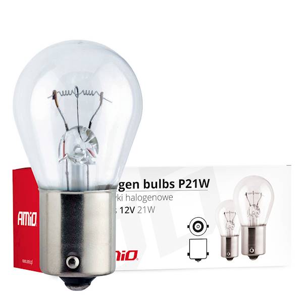 ŻARÓWKA P21/W BA15s AMiO 01491 - 10szt