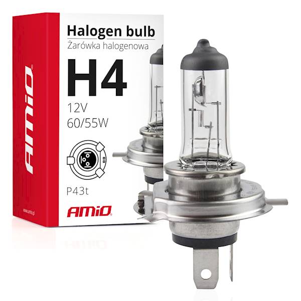 ŻARÓWKA H4 60/55W AMiO 012680 - 1szt