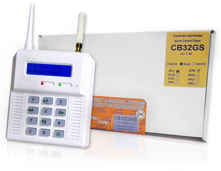 ELMES CENTRALA CB-32GNS -  z gniazdem anteny GSM